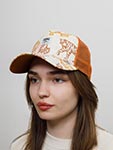 Бейсболка DJINNS арт. HFT Aloha Tiger (кремовый / рыжий)
